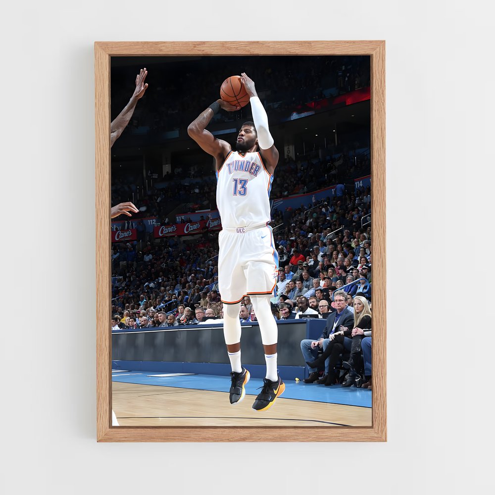Poster Paul george – affiche Basketball (vue 4)
